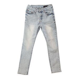 WXYZ Jeans Men's 29x30 Nomad Slim Fit Stretch Light Wash Denim 27x28 actual